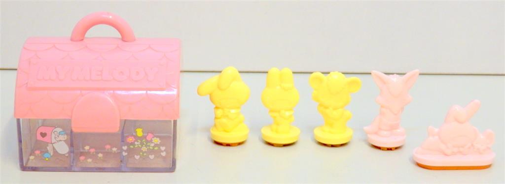 70年代サンリオ マイメロディ 家型ケース入りスタンプセット
