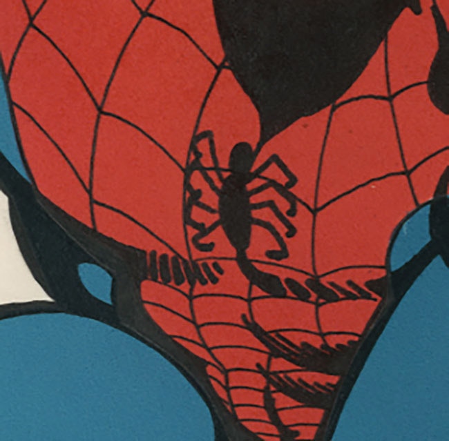 Spider Man Copyright Hand Drawing Color Illustration