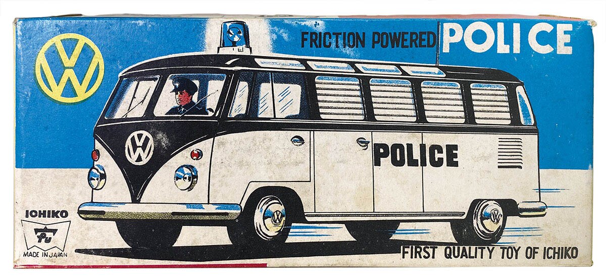 Police Volkswagen Bus Patrol Car (Red Patrol Lamp)