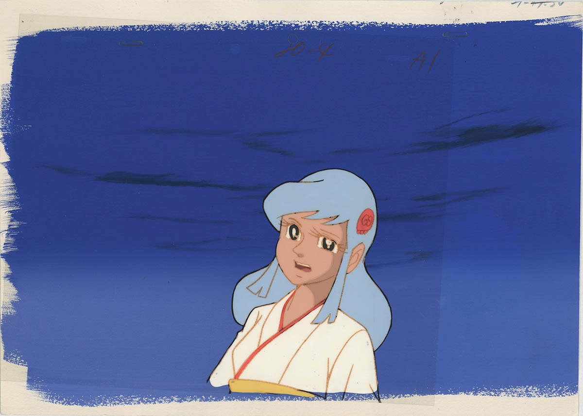 セル画 ドロロンえん魔くん アウトレット 雪子姫・カパエル 背景画付き