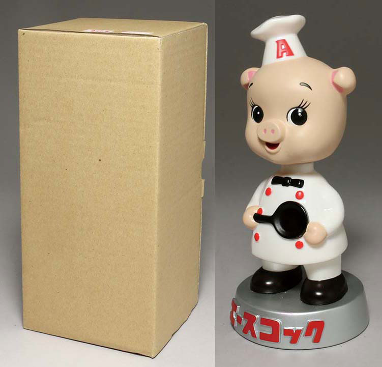 TOYS CLUB エースコックこぶた首ふり箱付