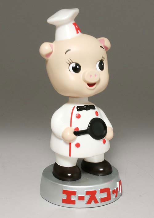 TOYS CLUB エースコックこぶた首ふり箱付