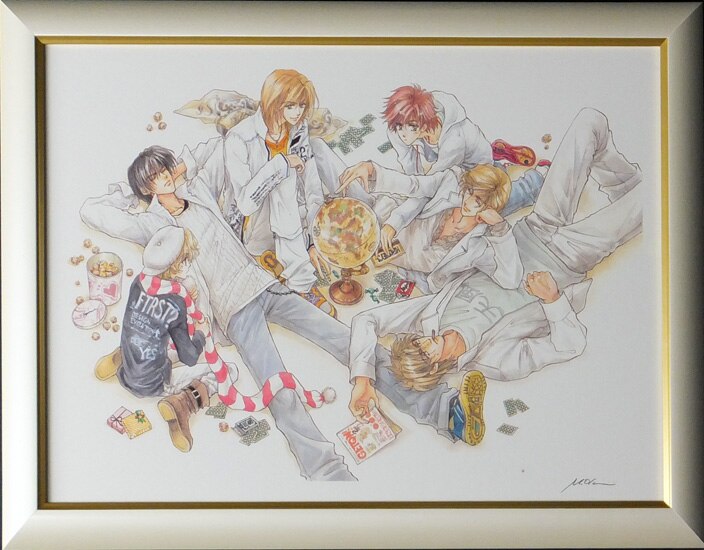 沖麻実也 直筆サイン入りカラー複製イラスト「デミアン症候群」