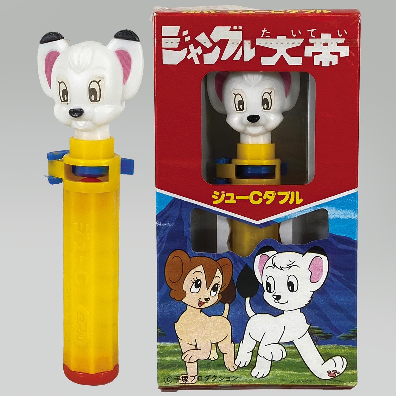 2172］ カバヤ食品 ジャングル大帝 ジューCダブル レオ 赤箱正面