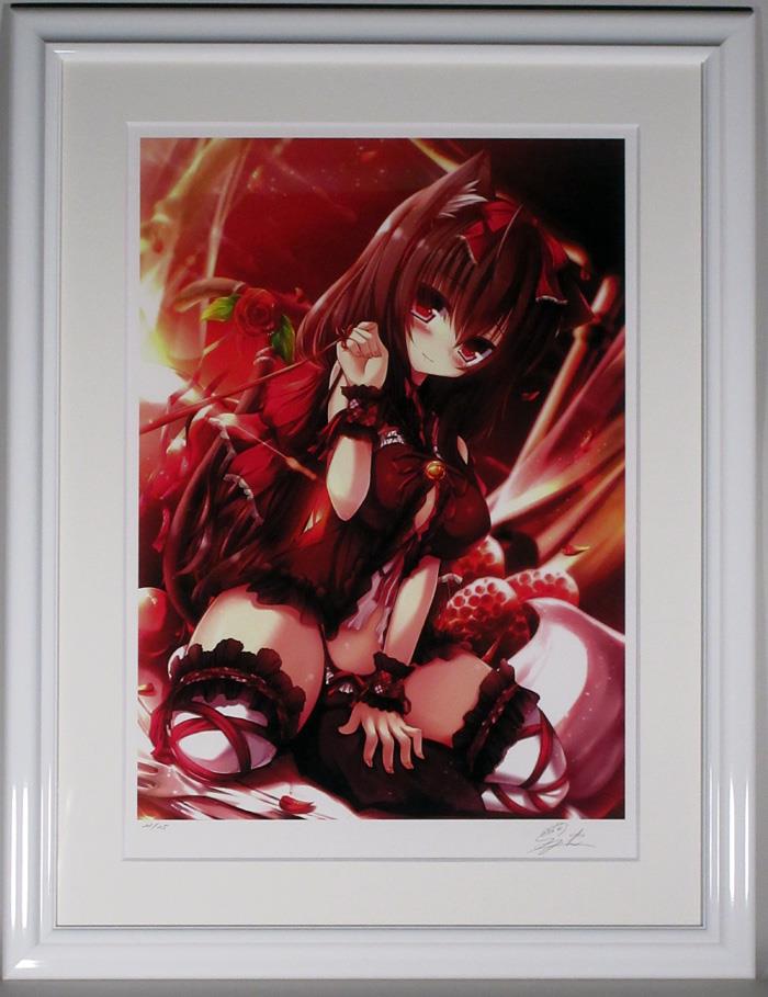 ♪(๑ᴖ◡ᴖ๑)よろしくお願いたします！ 専用出品 赤黒 FG-1736] ミクスドメディア Syroh 赤い黒猫