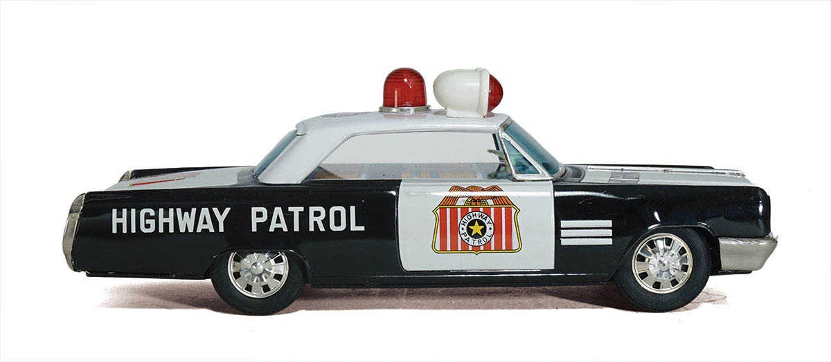 イチコー【ビュイック エレクトラ ギャングバスター】ブリキ tin car箱付 Highway Patrol Buick Wildcat