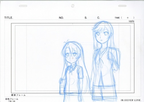 のんのんびより ラフ原画