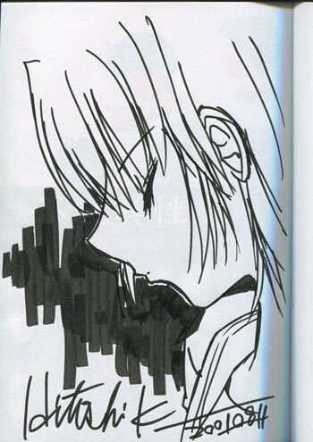 鬼ノ仁先生直筆イラストサイン色紙