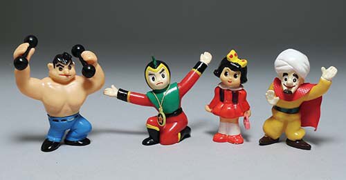 グリコ抽選プレゼント遊星少年パピイソフビ人形4体セット