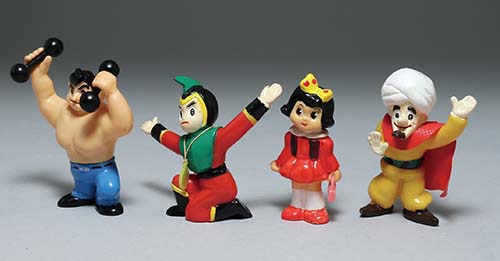 グリコ抽選プレゼント遊星少年パピイソフビ人形4体セット