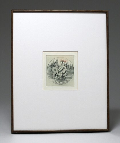 アルフォンスイノウエ銅版画(蔵書票) アルフォンス・イノウエ 銅版画 蔵書票 02 39/40(アルフォンス