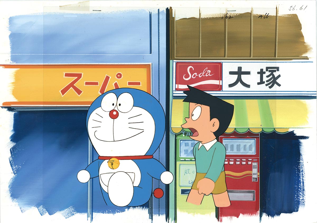Yahoo!オークション - ドラえもん セル画 2枚セット 背景付き