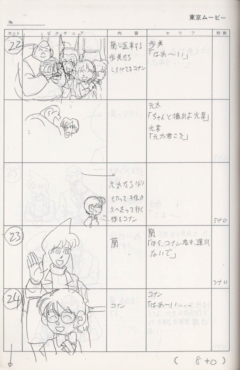 Detective Conan Case Closed No 58 Storyboard