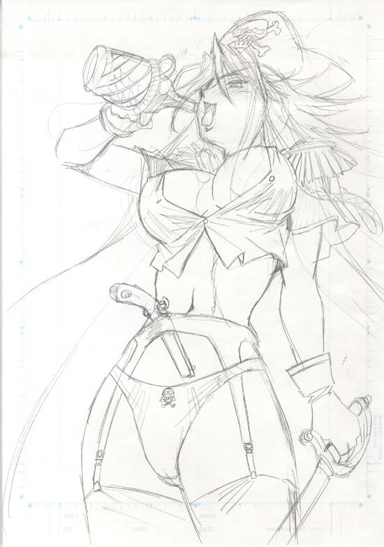 真鍋譲治 直筆イラスト