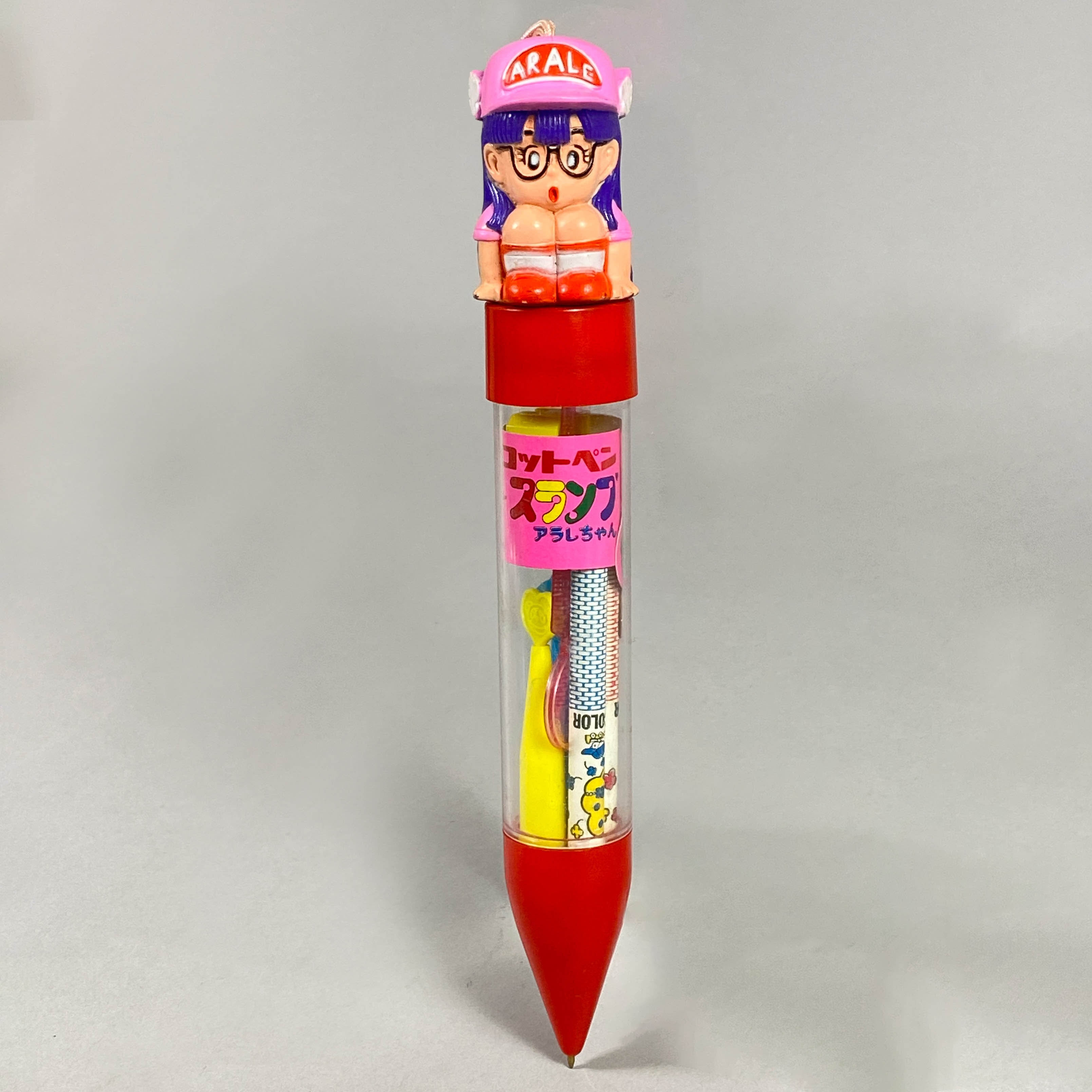 1265] アラレちゃん マスコットペン 頭部紐付