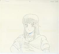 原画　SLAM DUNK 初期アニメ原画　本物　14枚　彩子 🏀スラムダンク彩子。水彩模写。1番最後が原画です。比較して