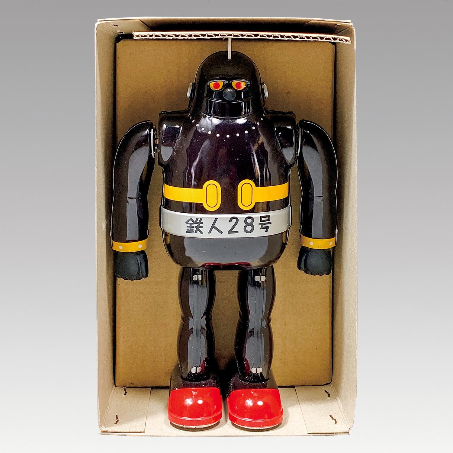 1073］ 大阪ブリキ 復刻版 鉄人28号 歩行ロボット ブラウン