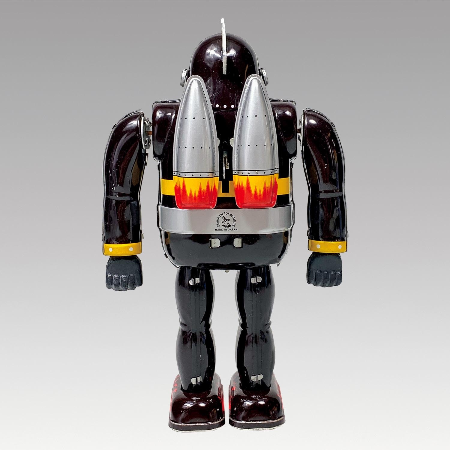 1074］ 大阪ブリキ 復刻版 鉄人28号 歩行ロボット 炎足