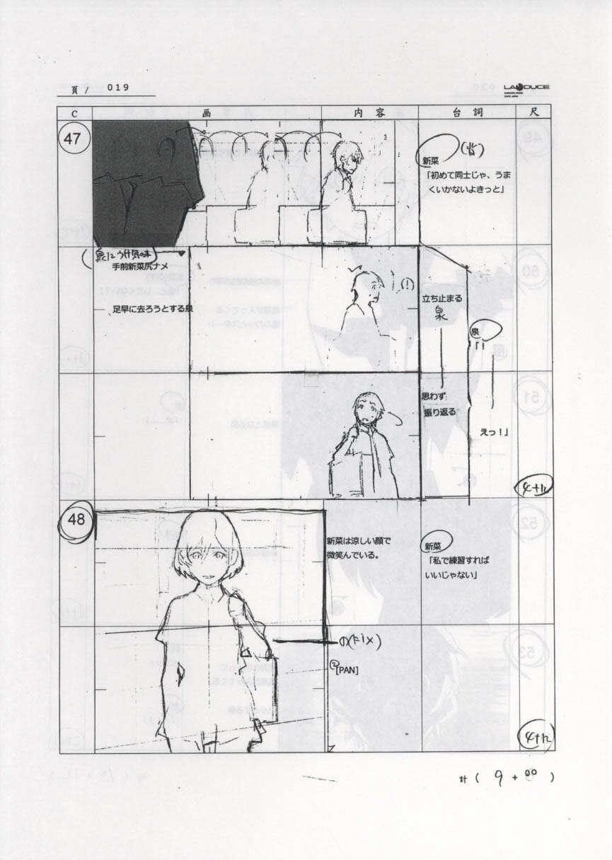 荒ぶる季節の乙女どもよ。No.10 絵コンテ ［制作素材］