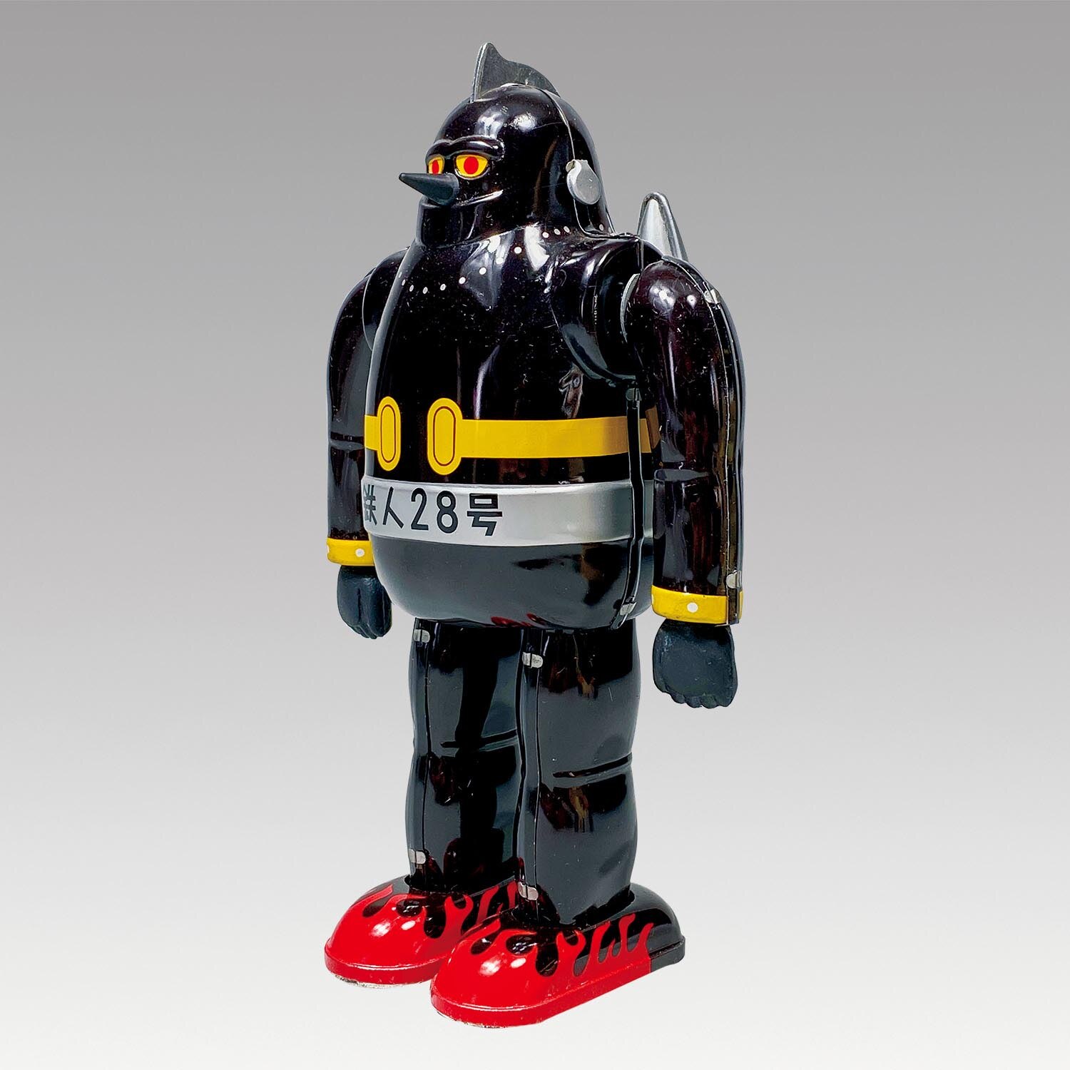 1075］ 大阪ブリキ 復刻版 鉄人28号 歩行ロボット 炎足 20周年記念