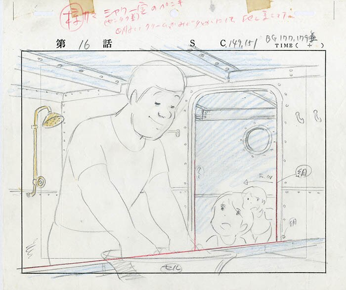 母を訪ねて三千里 セル画 4枚セット 3 ♯ 原画 動画 レイアウト