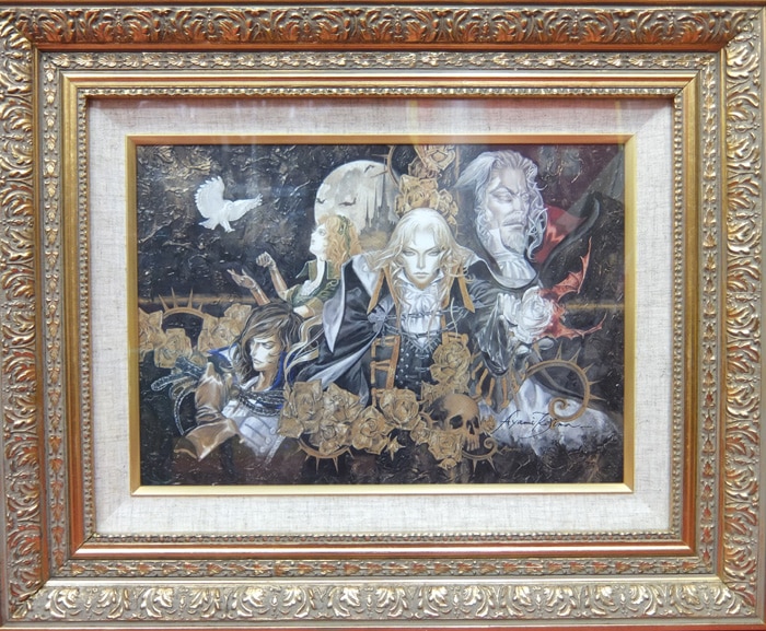 素晴らしい品質 FG-1136]小島文美 リトグラフ 「悪魔城ドラキュラX」 版画