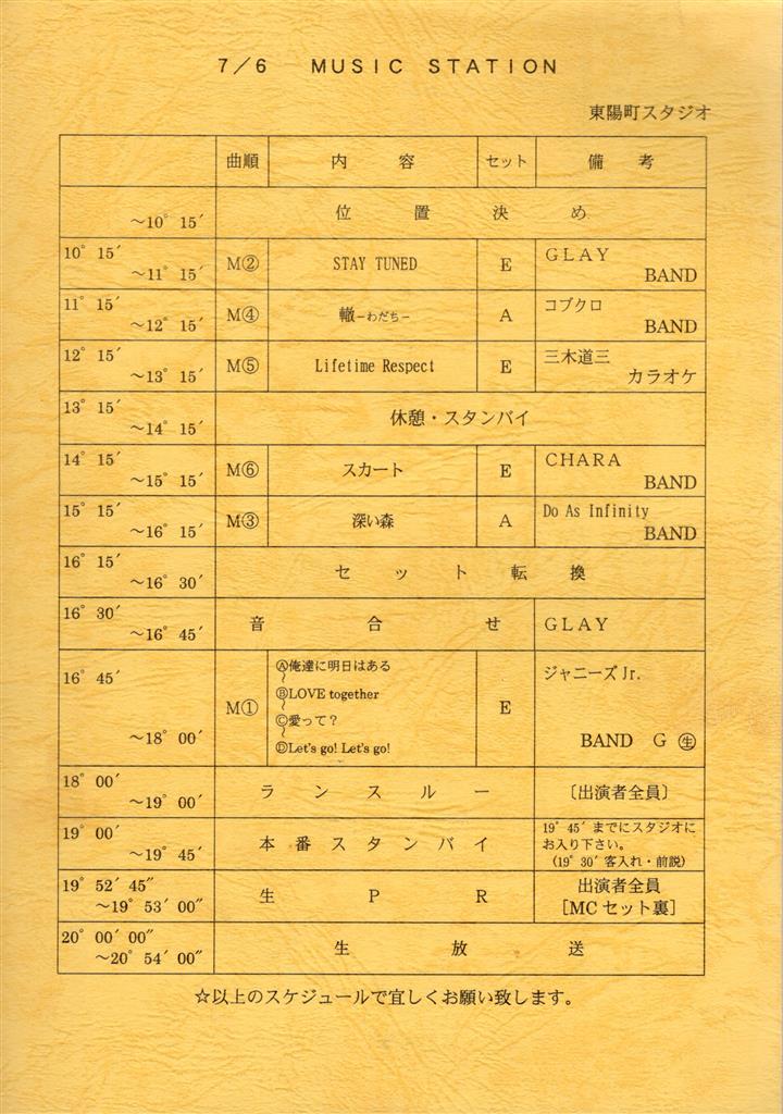 100％本物保証！ ミュージックステーション台本12冊 - その他