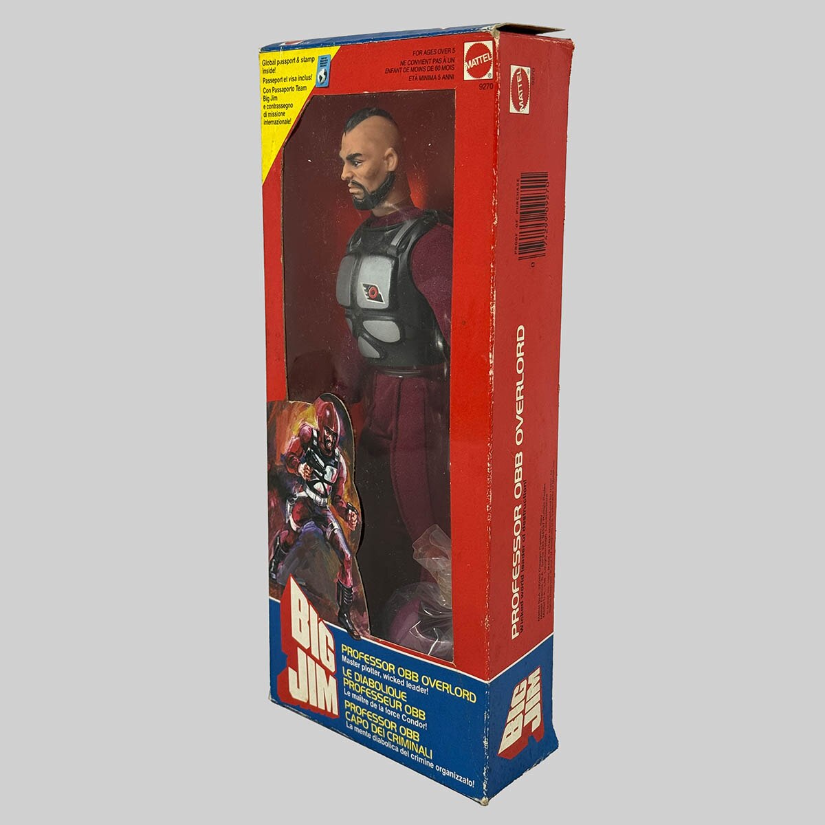 Figurine Big Jim Mattel 1980 – Professor Obb, Collection Vintage