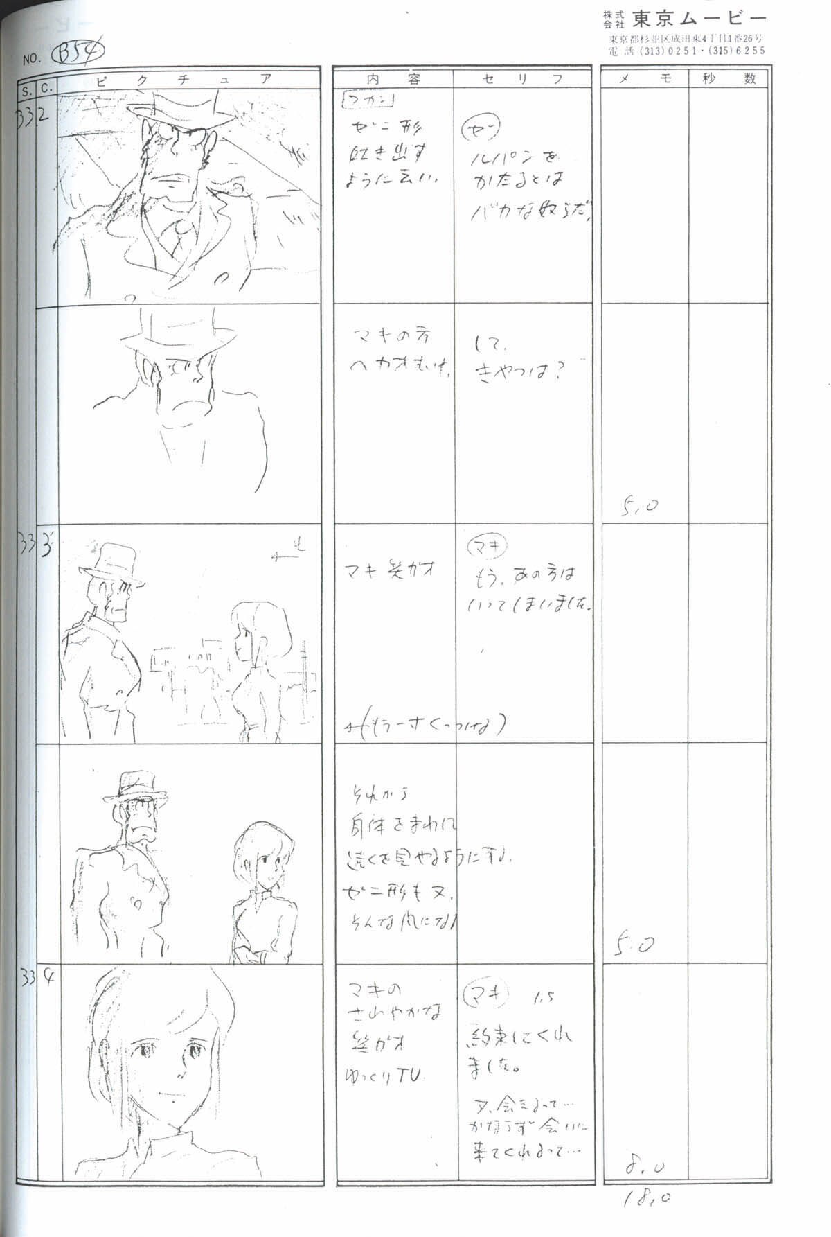 ルパン三世メモリアル 第155話 さらば愛しきルパン 復刻絵コンテ ルパン三世メモリアル 第155話 さらば愛しきルパン 復刻絵コンテ