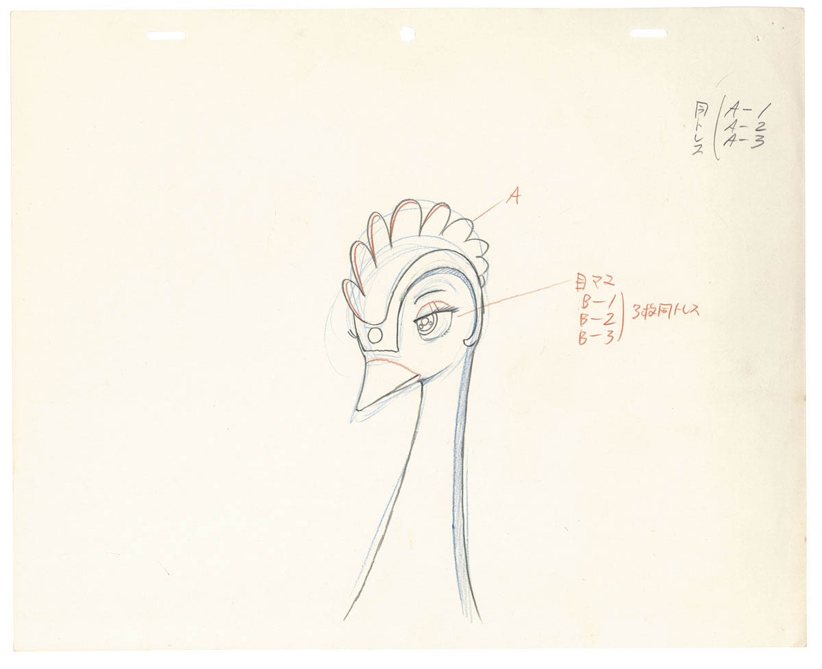 手塚治虫直筆アニメ原画「火の鳥2772」2枚