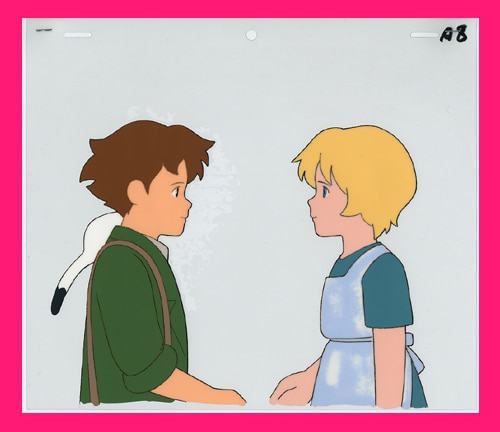 ネコポス可 当時物 ロミオの青い空 ビアンカ セル画｜セル画