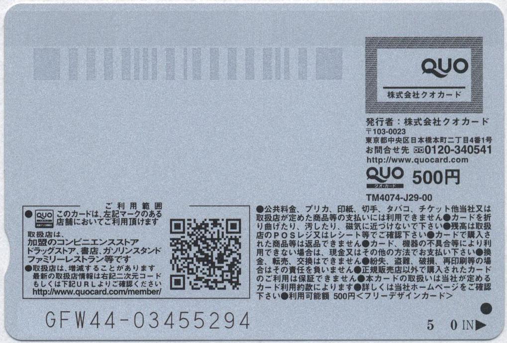週刊ヤングマガジン 抽プレ 長月翠 QUOカード