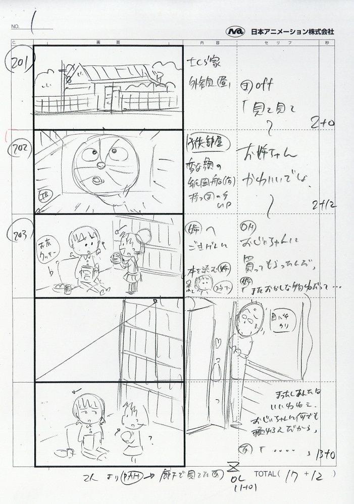 ちびまる子ちゃん 絵コンテ