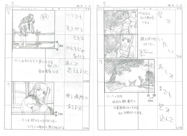 鋼の錬金術師 絵コンテ