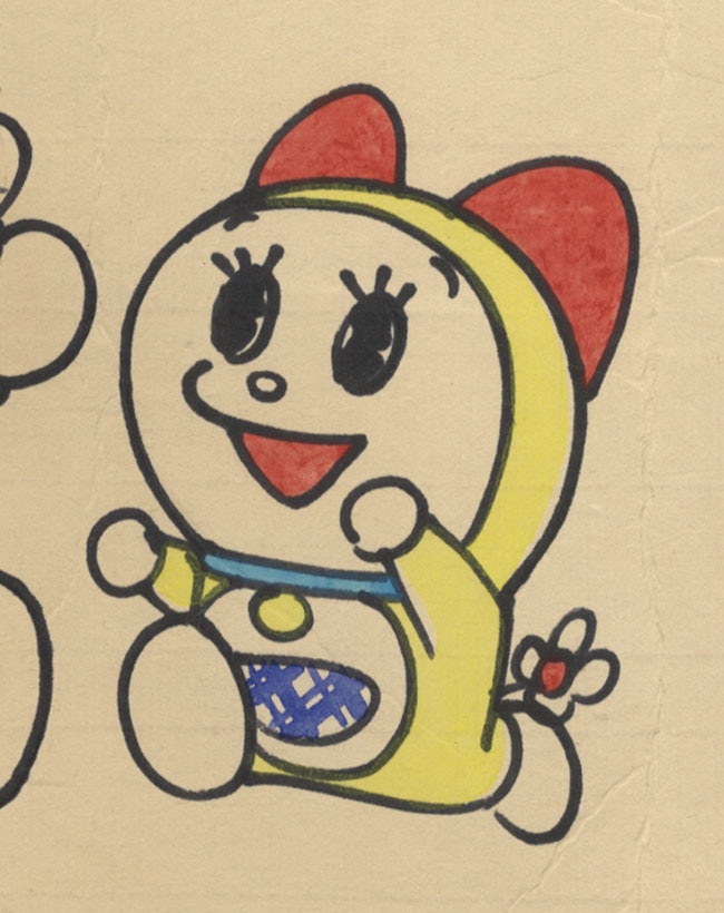藤子不二雄直筆カラー色紙 ドラえもん