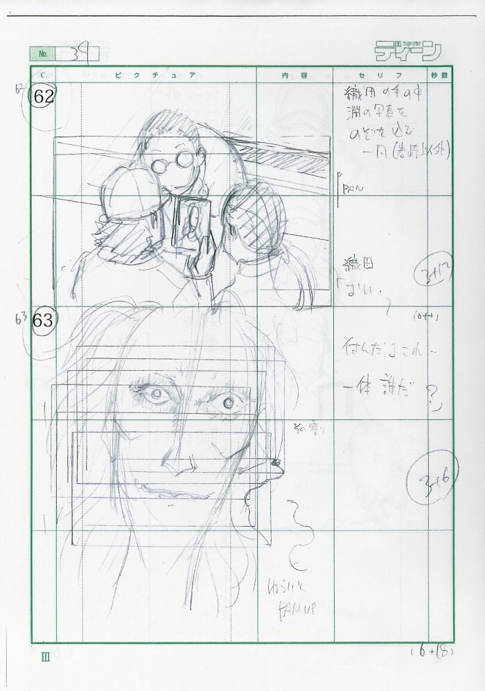 伊藤潤二「コレクション｣ 絵コンテ