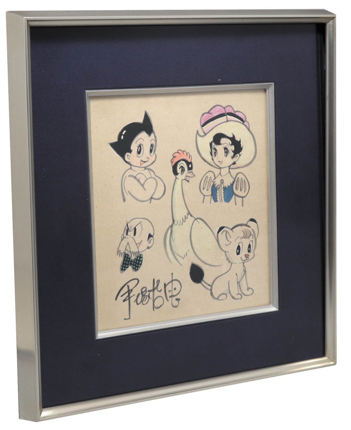 火の鳥 / 色紙 / 手塚治虫 /手描き/ 不用品/処分/ジャンク/ノベルティ 記念品 ペン画