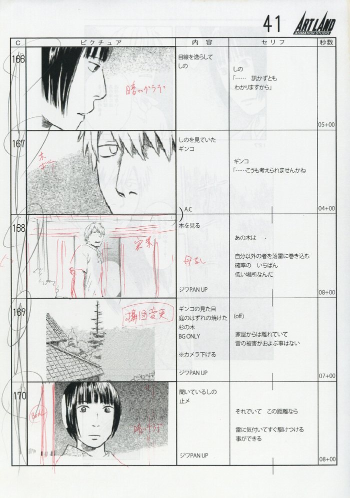 蟲師 絵コンテ