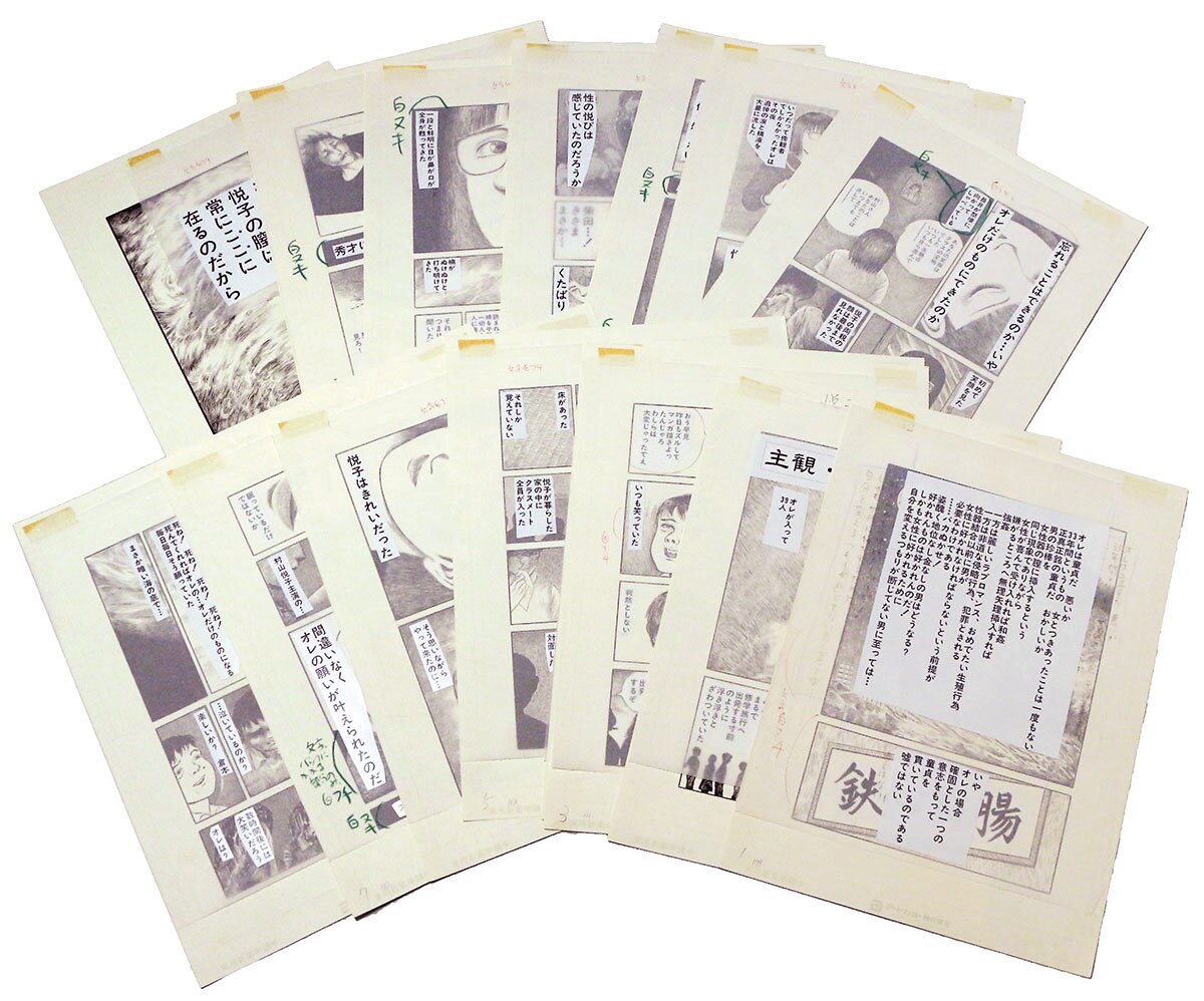 早見純 作品名「本ばかり触れた手で・・・」直筆原稿（原画）真作 早見純直筆原稿「闇を焦がす」全16頁