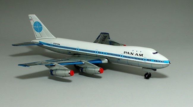 ☆アサヒ玩具(ATC)☆日本航空ボーイング747ジャンボ機☆全体ブリキ製