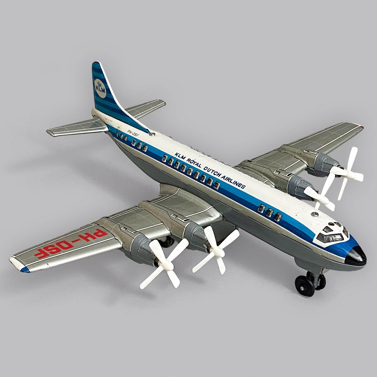 熱販売 KLM-ROYAL DUTCH AIR LINES PH-DSF ビンテージ ブリキおもちゃ 