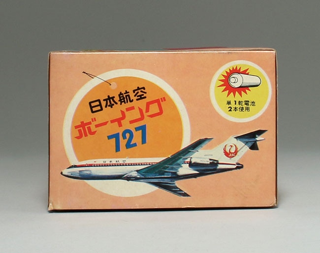 野村トーイTN当時物ブリキ日本航空ボーイング727奇跡の箱付大型38㎝1966年 - 航空機・ヘリコプター