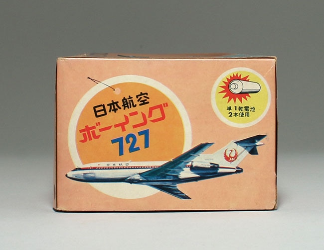 野村トーイTN当時物ブリキ日本航空ボーイング727奇跡の箱付大型38㎝1966年 野村トーイTN当時物ブリキ日本航空ボーイング727奇跡の箱付大型38