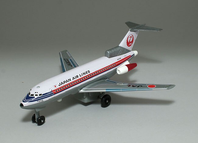 特大ブリキ★ボーイング727★JAL★長さ75cm★野村トーイ★ USED 野村トーイ 日本航空 ボーイング727