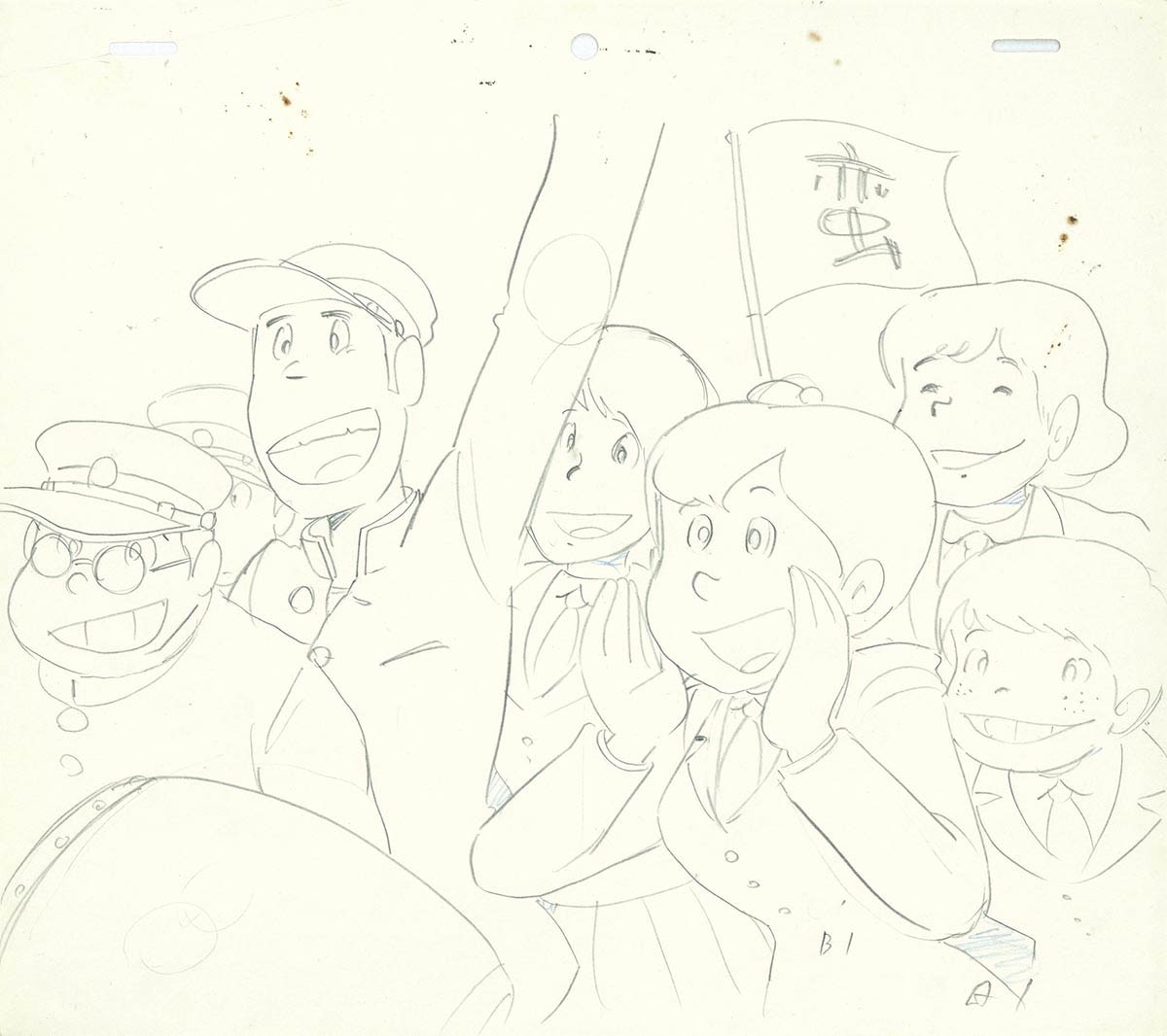 4499] 侍ジャイアンツ 原画 / 直筆:宮崎駿