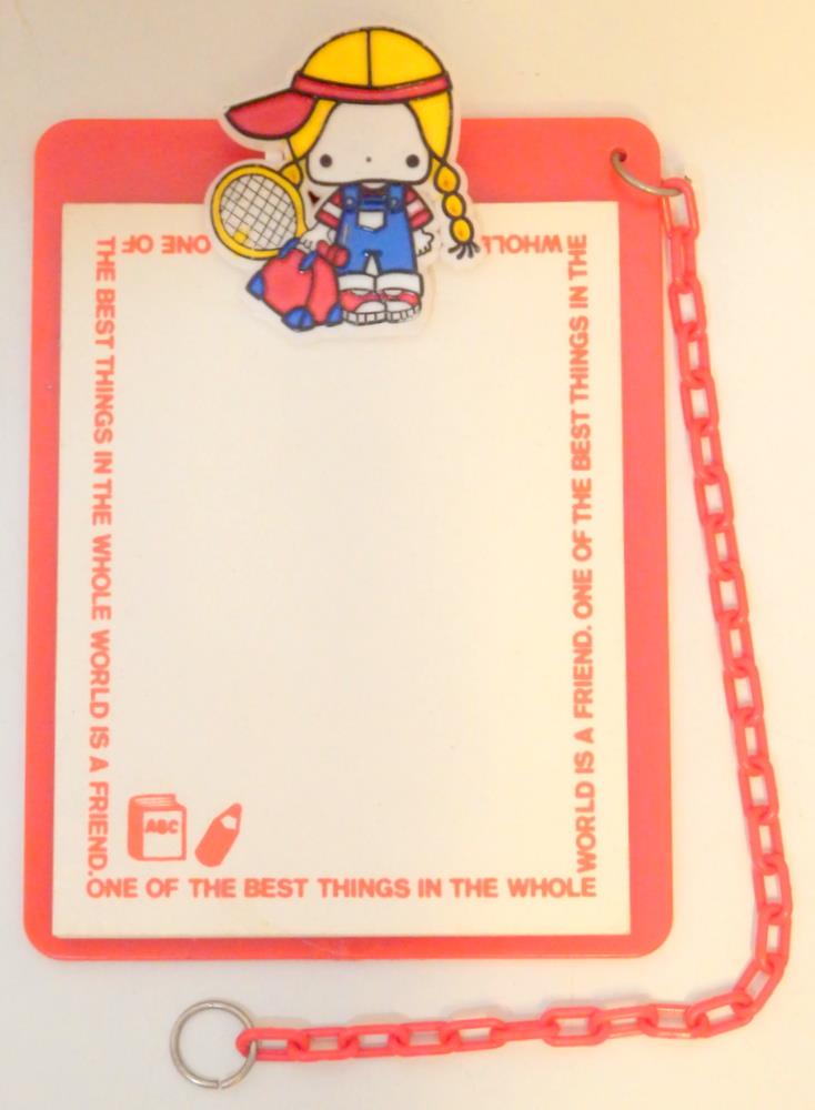 サンリオ パティ&ジミー タイニークリップボード 1976年