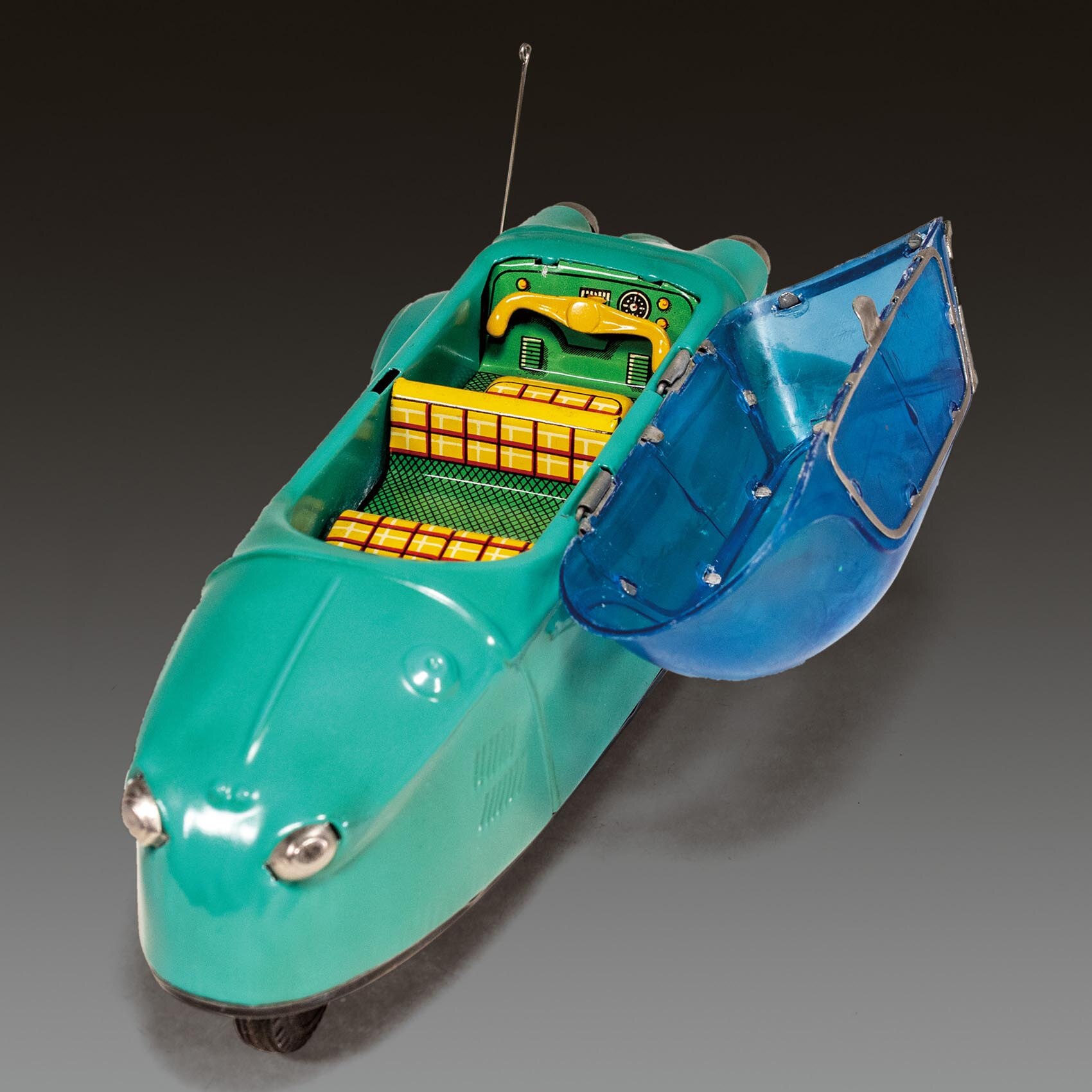 ブリキ　自動車　BANDAI　バンダイ　メッサーシュミット　緑色 1956's バンダイ メッサーシュミットKR200 | ブリキのおもちゃ