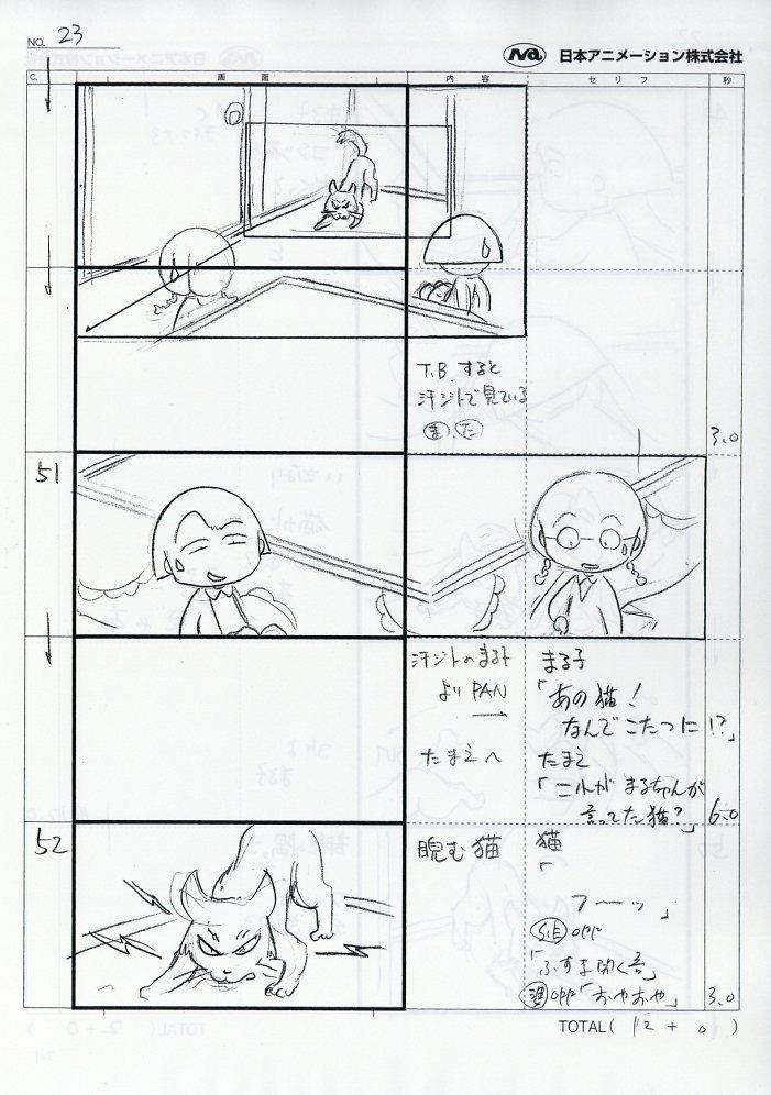 ちびまる子ちゃん 絵コンテ[制作素材]