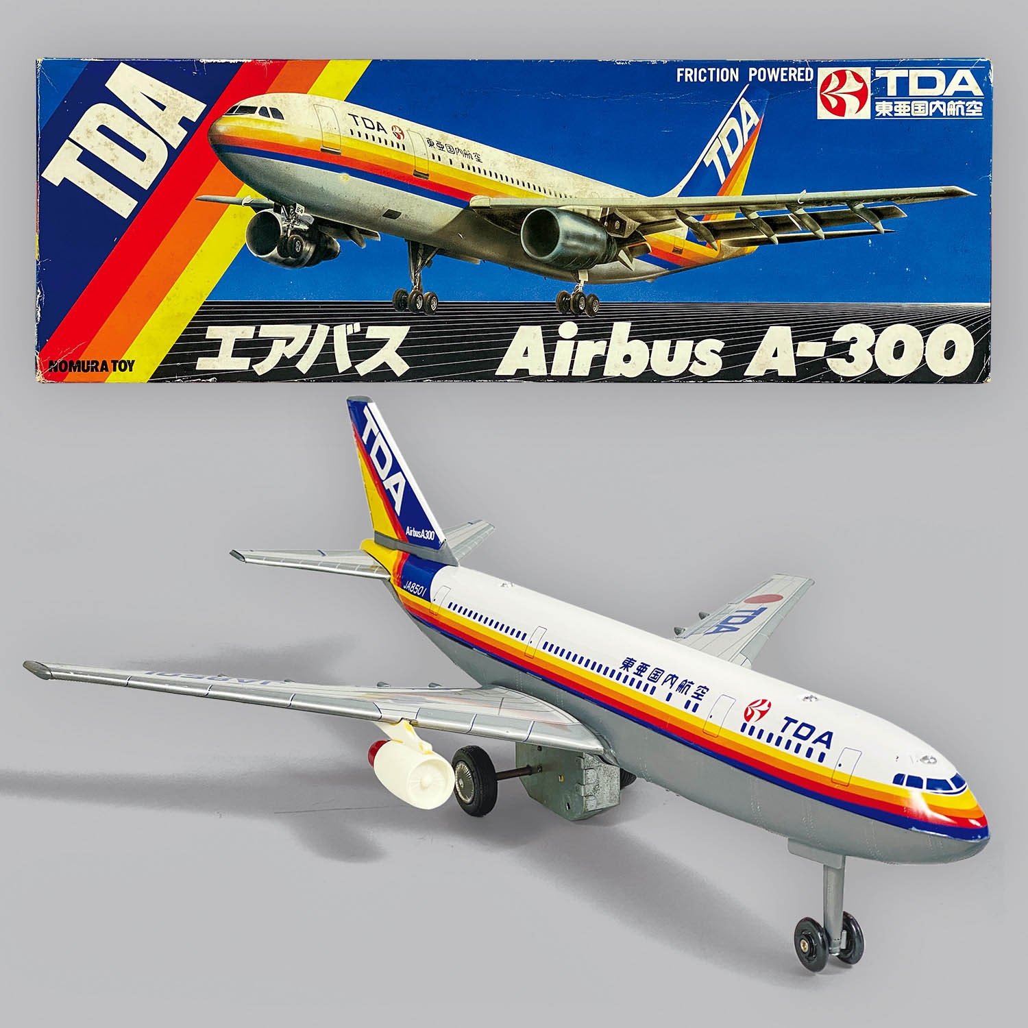 TDA 東亜国内航空　飛行機　プラモデル　フィギュア　3セット 1042] 東亜国内航空 エアバス A-300
