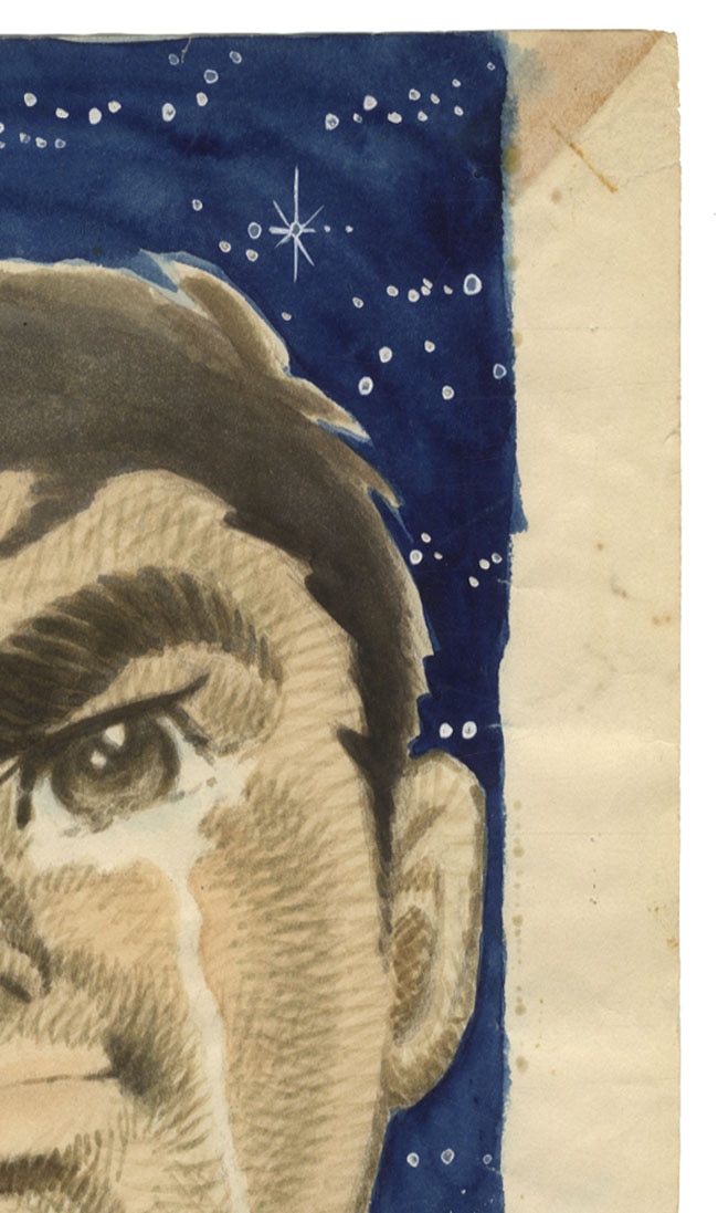 川崎のぼる直筆カラーイラスト「巨人の星」